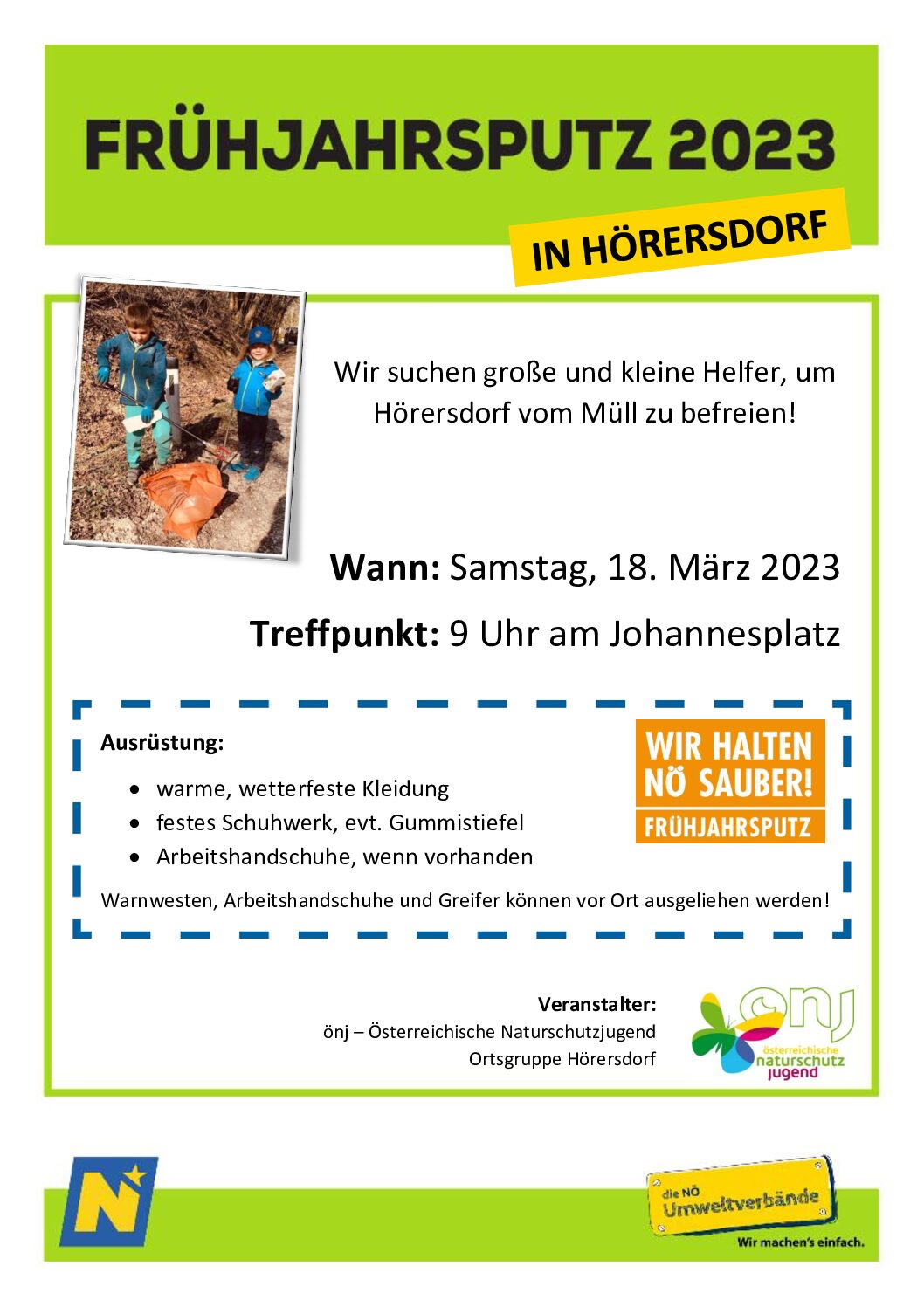 Frühjahrsputz in Hörersdorf
