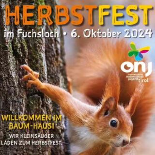 Herzliche Einladung zu unserem Herbstfest im Mühlauer Fuchsloch in Innsbruck! 

🧡🐿🍂🦔

Ein gemeinsamer Nachmittag draußen für die ganze Familie!

Sonntag, 6. Oktober 2024 
von 13:30 bis 17:00 Uhr

Wir freuen uns auf ein herbstliches Zusammenkommen!
@oenj_tirol 
@natopia.at 
@naturschutzbund_oesterreich
@brennpunktcoffee 

#oenj_tirol #oenjtirol #oenjverbindet #önjtirol #naturschutzjugend #natopia #naturschutzbund #naturschutzbundösterreich #naturoase #naturbiotop #naturerlebnis #naturvermittlung #bewusstseinschaffen #herbstfest #fuchslochfest #fuchslochfest2024 #kleinsäuger #kleinsäugetiere #artenschutz #artenvielfalt #artenvielfaltschützen