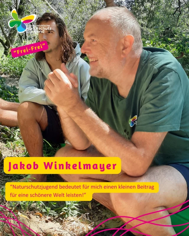 😊Frei-Frei 😊
Diese Woche dürfen wir euch Jakob Winkelmayer vorstellen:

🦋 Bei der ÖNJ seit: 2020
🦋 Lieblingstier auf önj-Ökoinsel: Buntspecht
🦋 Lieblingspflanze auf önj-Ökoinsel: Mammutbaum im Grazer Urwald
🦋 Tätigkeiten: Unterstützung bei diversen Projekten
🦋 Mein spaßig-schönster önj-Moment: Moor-Renaturierung im Kainischmoos, Kanufahrt Raab

DANKE lieber Jakob, für deine Mithilfe bei diversen önj-Ökoinsel Einsätzen und deine Freude an der Naturschutzjugend die du bei allen Events ausstrahlst! ❤️
📸: önj-Team
.
.
.
#Naturschutzjugend #oenj #oenjsteiermark #freifrei #freiwilligenarbeit #ehrenamt #ehrenamtverbindet #team